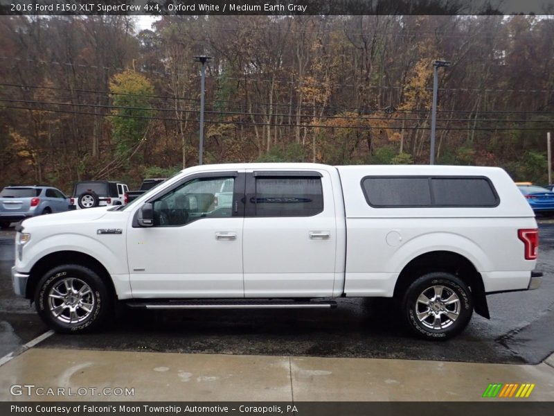 Oxford White / Medium Earth Gray 2016 Ford F150 XLT SuperCrew 4x4