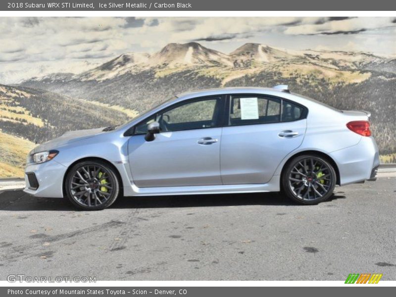 Ice Silver Metallic / Carbon Black 2018 Subaru WRX STI Limited