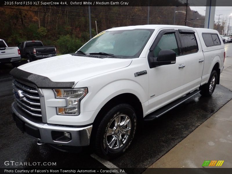 Oxford White / Medium Earth Gray 2016 Ford F150 XLT SuperCrew 4x4