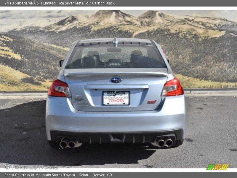 Ice Silver Metallic / Carbon Black 2018 Subaru WRX STI Limited