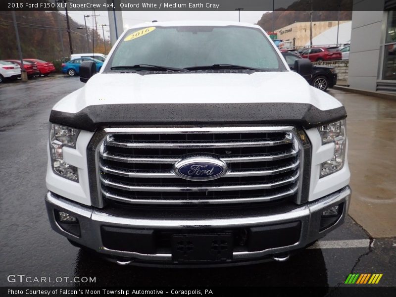 Oxford White / Medium Earth Gray 2016 Ford F150 XLT SuperCrew 4x4