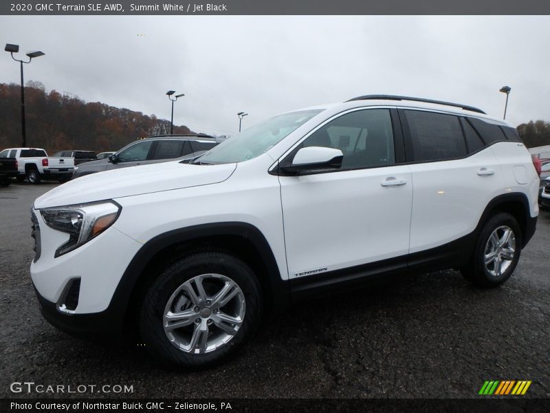 Summit White / Jet Black 2020 GMC Terrain SLE AWD