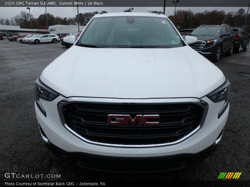 Summit White / Jet Black 2020 GMC Terrain SLE AWD