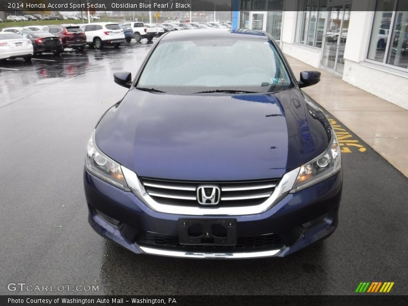 Obsidian Blue Pearl / Black 2014 Honda Accord Sport Sedan