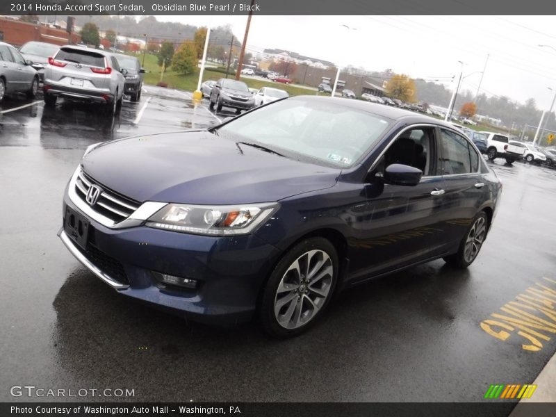 Obsidian Blue Pearl / Black 2014 Honda Accord Sport Sedan