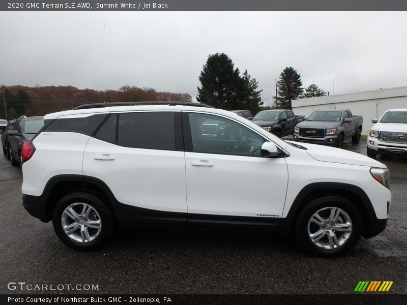 Summit White / Jet Black 2020 GMC Terrain SLE AWD