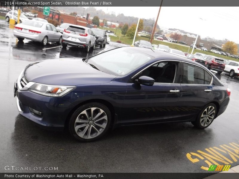 Obsidian Blue Pearl / Black 2014 Honda Accord Sport Sedan