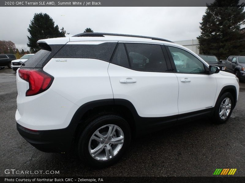 Summit White / Jet Black 2020 GMC Terrain SLE AWD
