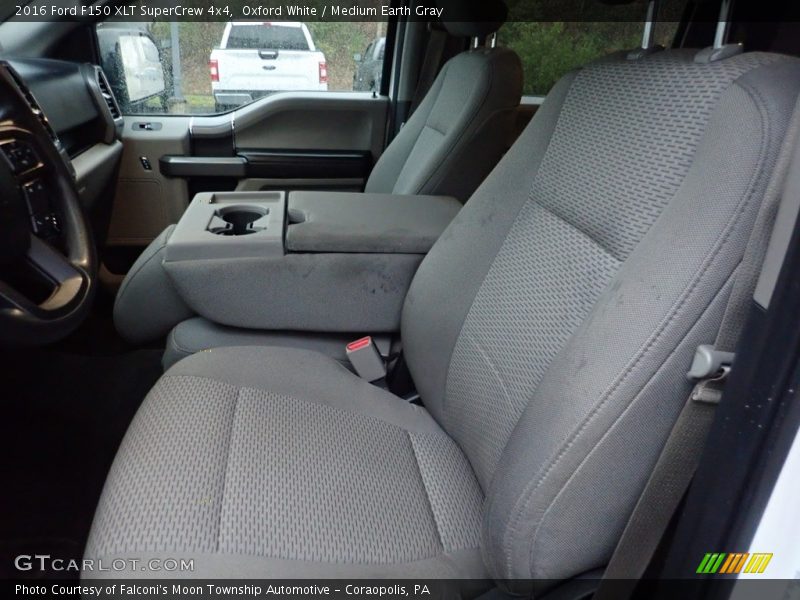 Oxford White / Medium Earth Gray 2016 Ford F150 XLT SuperCrew 4x4