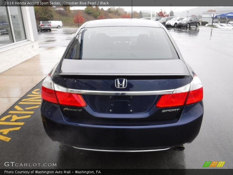 Obsidian Blue Pearl / Black 2014 Honda Accord Sport Sedan