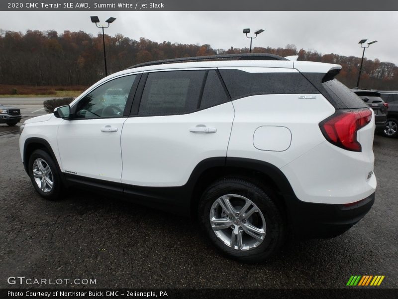 Summit White / Jet Black 2020 GMC Terrain SLE AWD