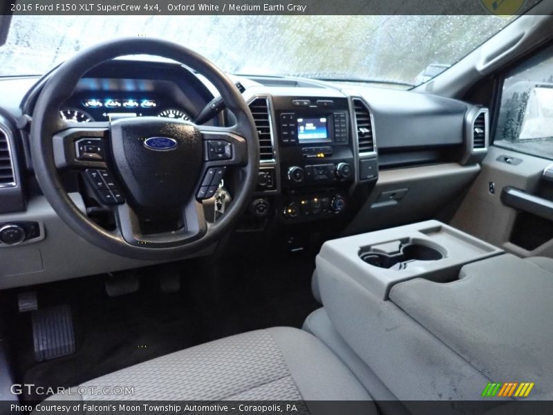 Oxford White / Medium Earth Gray 2016 Ford F150 XLT SuperCrew 4x4