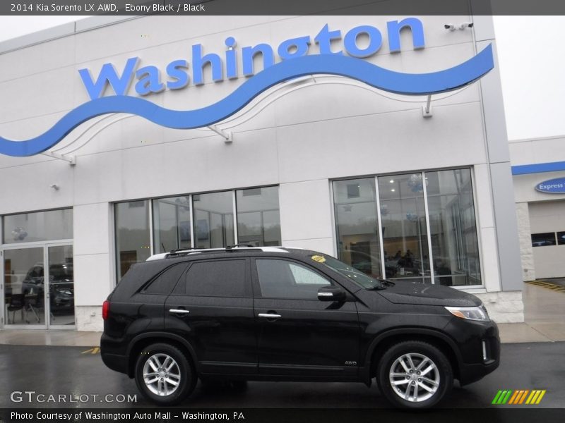 Ebony Black / Black 2014 Kia Sorento LX AWD
