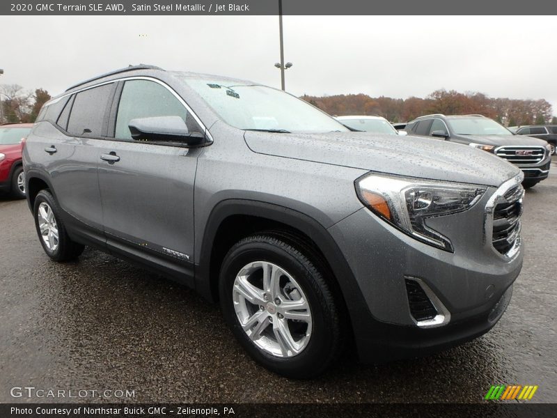 Satin Steel Metallic / Jet Black 2020 GMC Terrain SLE AWD