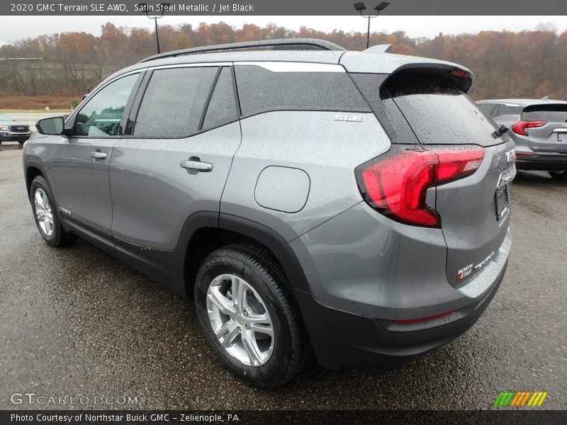 Satin Steel Metallic / Jet Black 2020 GMC Terrain SLE AWD