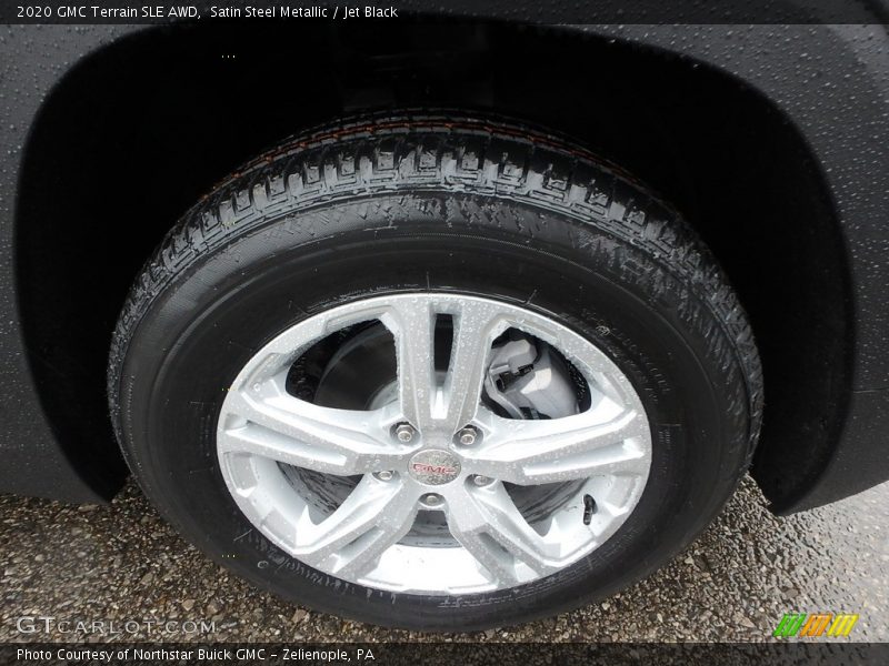 Satin Steel Metallic / Jet Black 2020 GMC Terrain SLE AWD