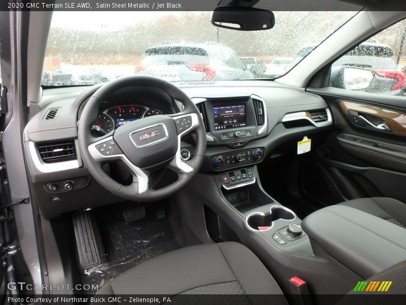 Satin Steel Metallic / Jet Black 2020 GMC Terrain SLE AWD