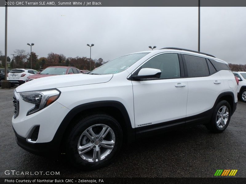 Summit White / Jet Black 2020 GMC Terrain SLE AWD
