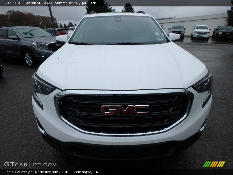 Summit White / Jet Black 2020 GMC Terrain SLE AWD