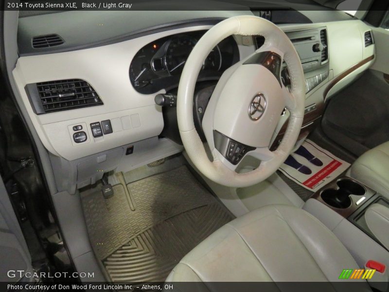 Black / Light Gray 2014 Toyota Sienna XLE