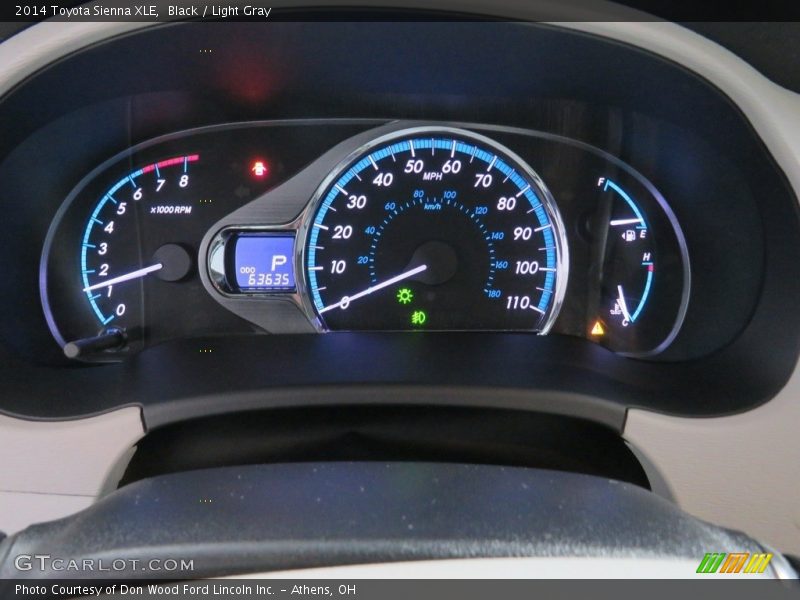Black / Light Gray 2014 Toyota Sienna XLE