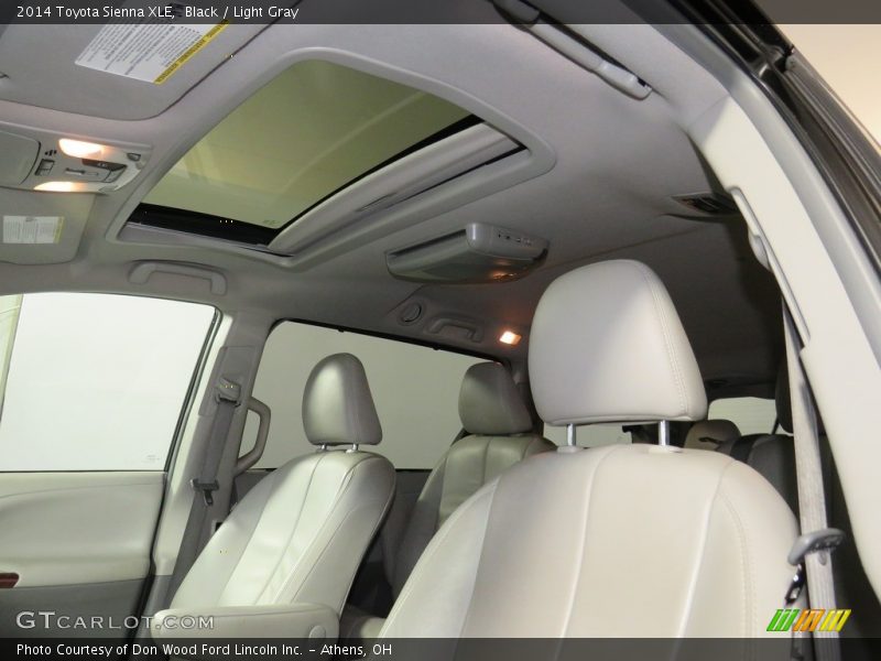 Black / Light Gray 2014 Toyota Sienna XLE