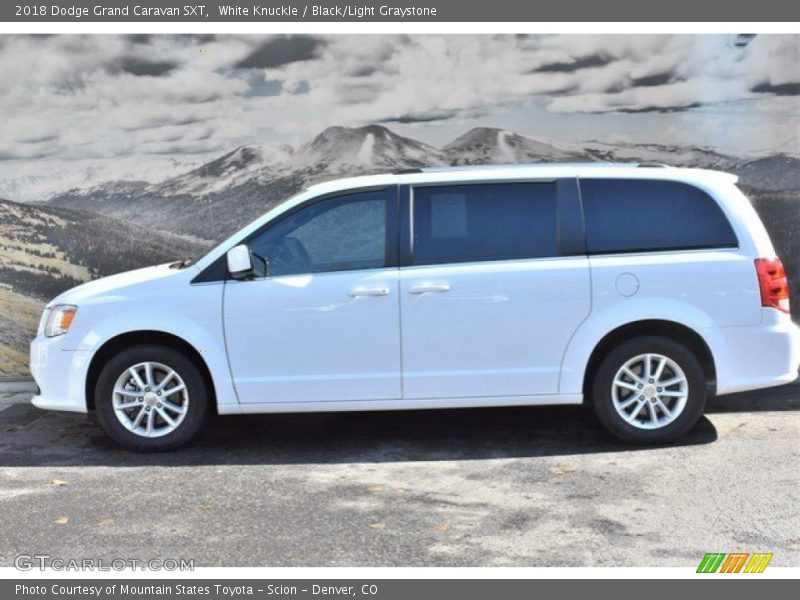 White Knuckle / Black/Light Graystone 2018 Dodge Grand Caravan SXT