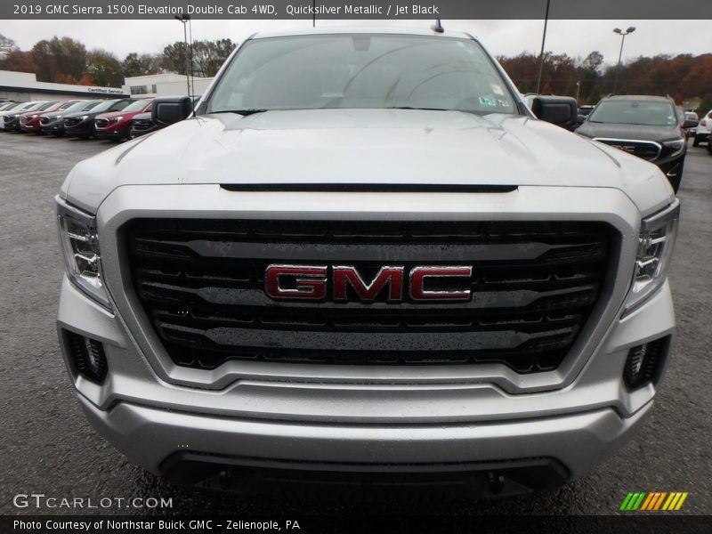 Quicksilver Metallic / Jet Black 2019 GMC Sierra 1500 Elevation Double Cab 4WD