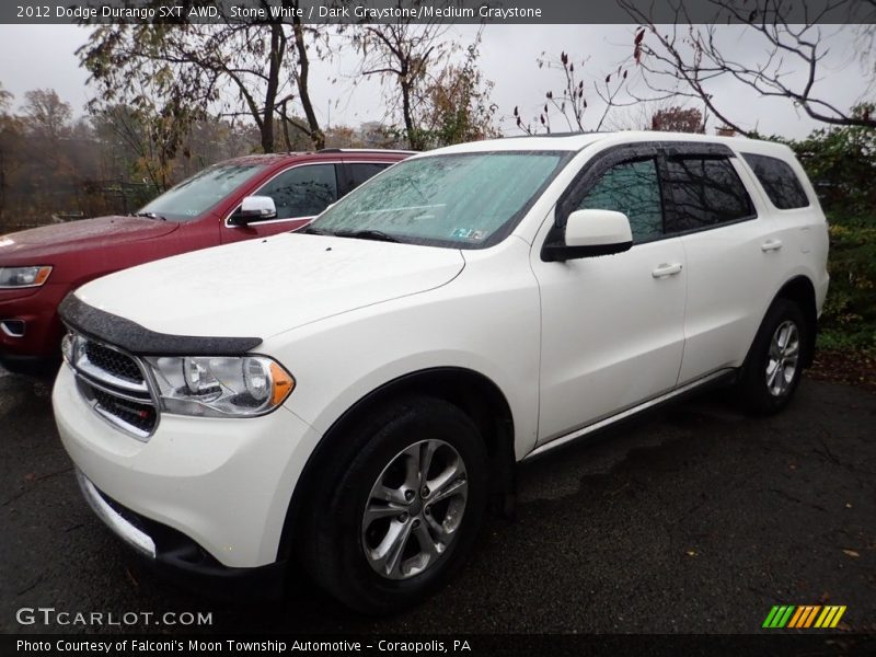 Stone White / Dark Graystone/Medium Graystone 2012 Dodge Durango SXT AWD