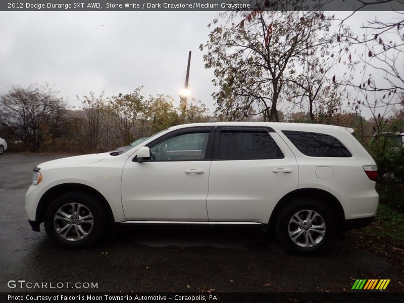 Stone White / Dark Graystone/Medium Graystone 2012 Dodge Durango SXT AWD
