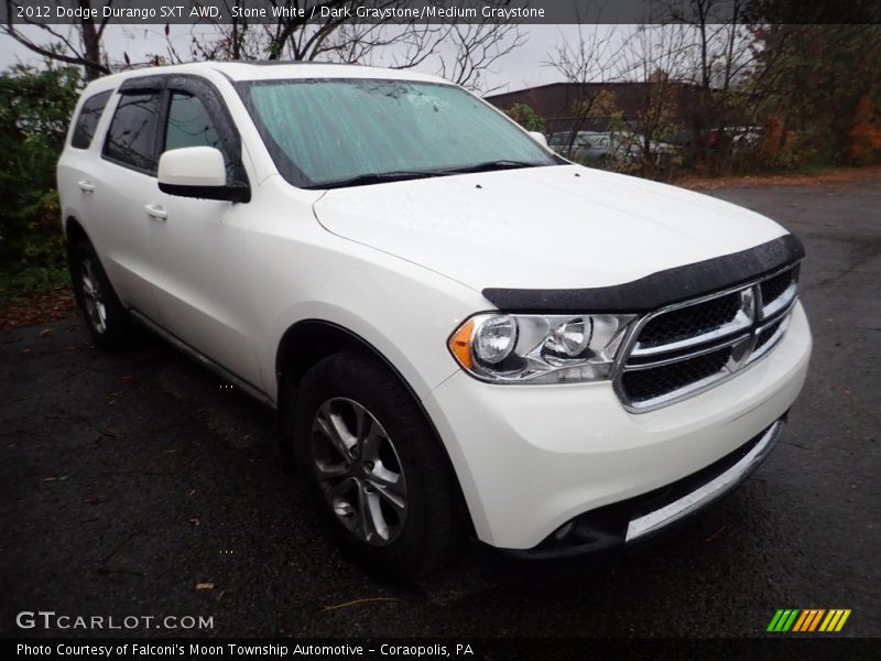 Stone White / Dark Graystone/Medium Graystone 2012 Dodge Durango SXT AWD