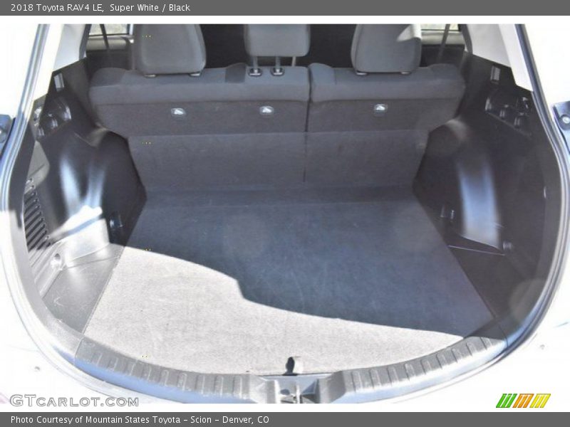 Super White / Black 2018 Toyota RAV4 LE