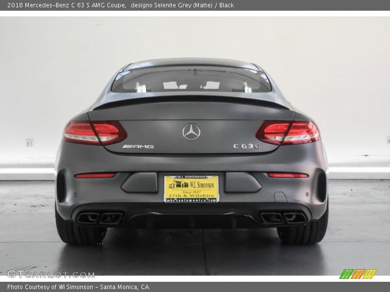 designo Selenite Grey (Matte) / Black 2018 Mercedes-Benz C 63 S AMG Coupe