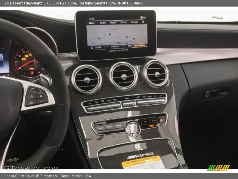 designo Selenite Grey (Matte) / Black 2018 Mercedes-Benz C 63 S AMG Coupe
