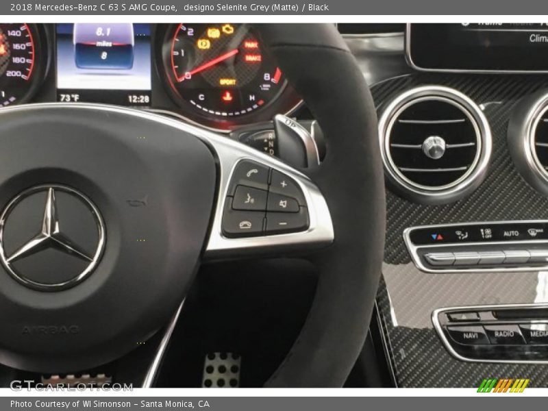 designo Selenite Grey (Matte) / Black 2018 Mercedes-Benz C 63 S AMG Coupe