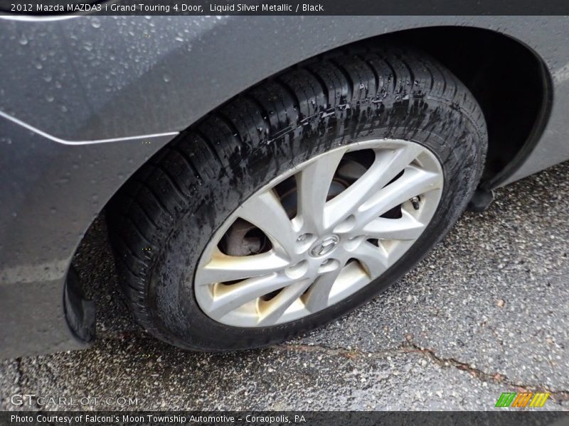 Liquid Silver Metallic / Black 2012 Mazda MAZDA3 i Grand Touring 4 Door