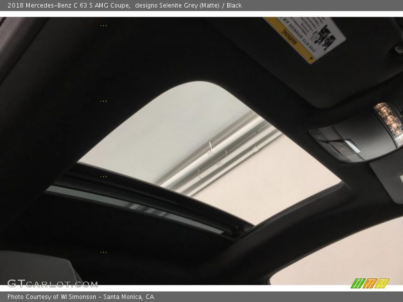 designo Selenite Grey (Matte) / Black 2018 Mercedes-Benz C 63 S AMG Coupe