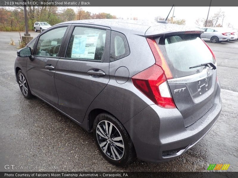Modern Steel Metallic / Black 2019 Honda Fit EX