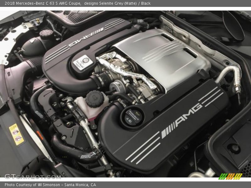 designo Selenite Grey (Matte) / Black 2018 Mercedes-Benz C 63 S AMG Coupe
