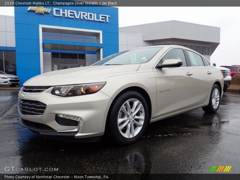 Champagne Silver Metallic / Jet Black 2016 Chevrolet Malibu LT