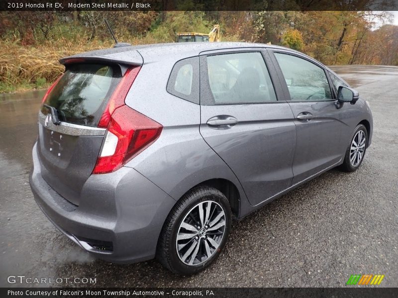 Modern Steel Metallic / Black 2019 Honda Fit EX