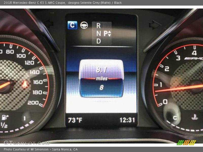 designo Selenite Grey (Matte) / Black 2018 Mercedes-Benz C 63 S AMG Coupe
