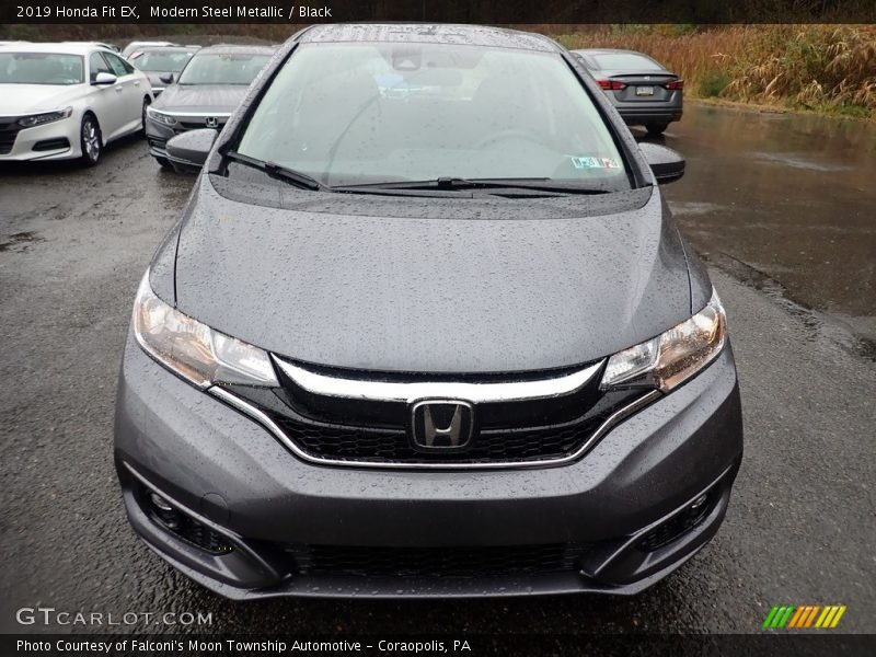 Modern Steel Metallic / Black 2019 Honda Fit EX
