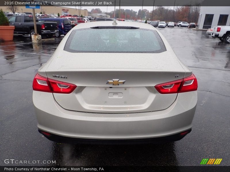 Champagne Silver Metallic / Jet Black 2016 Chevrolet Malibu LT