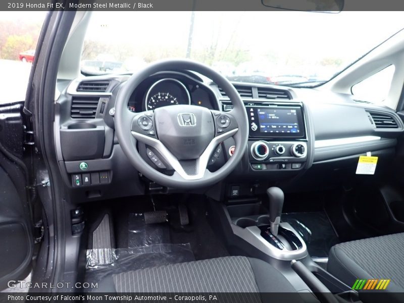 Modern Steel Metallic / Black 2019 Honda Fit EX