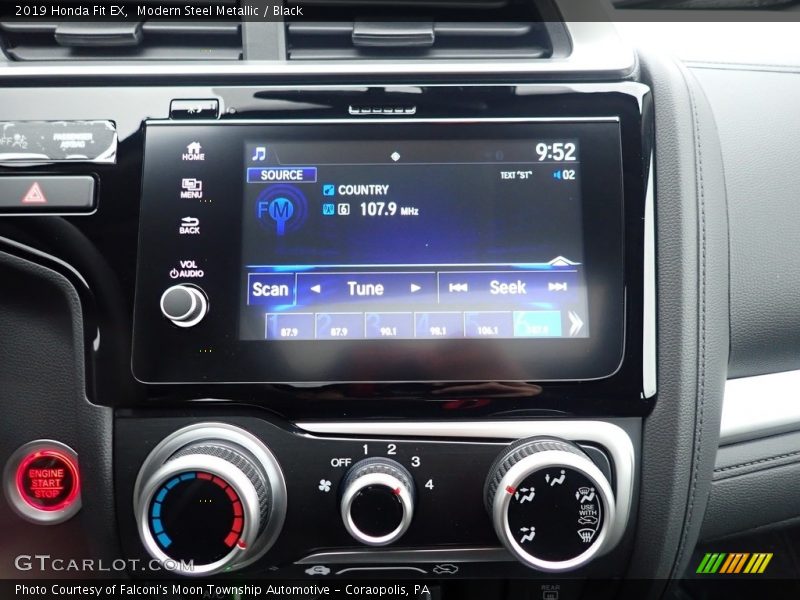 Modern Steel Metallic / Black 2019 Honda Fit EX