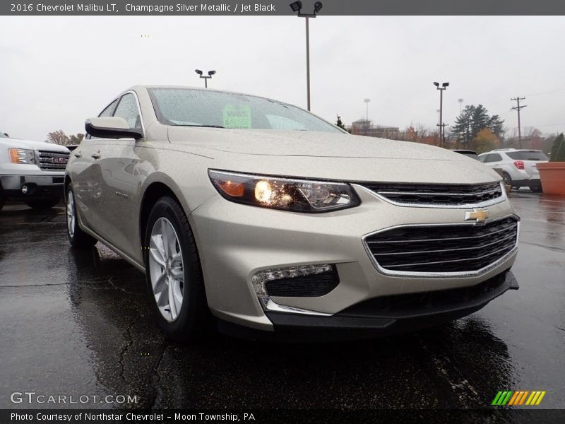 Champagne Silver Metallic / Jet Black 2016 Chevrolet Malibu LT