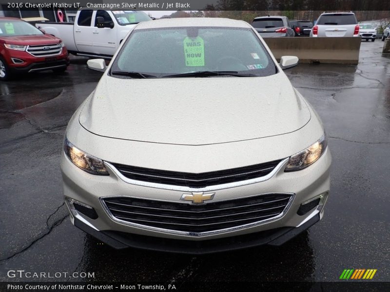 Champagne Silver Metallic / Jet Black 2016 Chevrolet Malibu LT