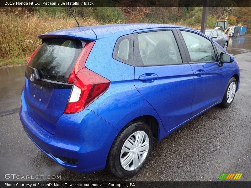 Aegean Blue Metallic / Black 2019 Honda Fit LX