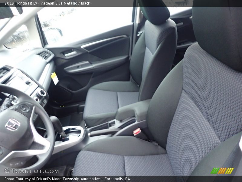 Aegean Blue Metallic / Black 2019 Honda Fit LX